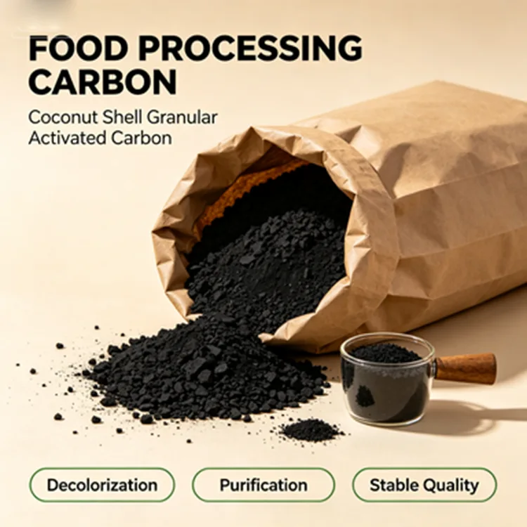 Coconut Shell Activated Carbon for Food Processing